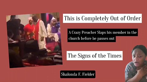 A Crazy Preacher Slaps his member in the church before he passes out