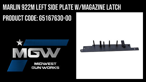 Marlin 922M Left Side Plate w/Magazine Latch - G5167630-00