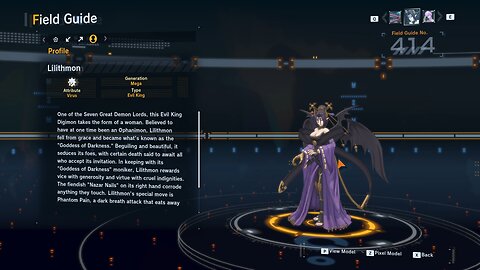 lilithmon all digivolution/de-digivolution/profile Digimon Story Time Stranger