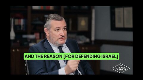 Captioned - Ted Cruz VS Tucker Carlson over Israel