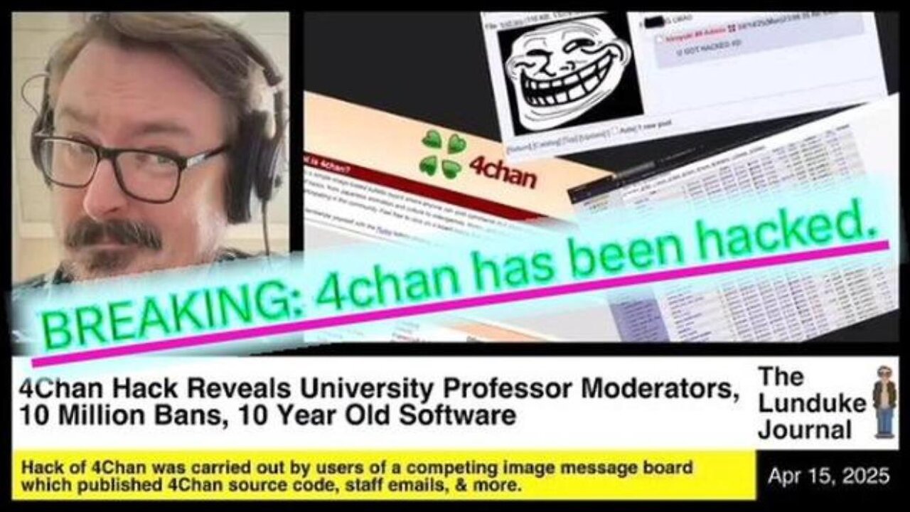 4Chan Hack Reveals University Professor Moderators, 10 Million Banned, 10 Year Old Software ~ The Lunduke Journal