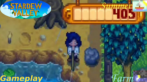 Fishing In The Farm Summer Season Gameplay #3 - Storm Weather | Stardew Valley
