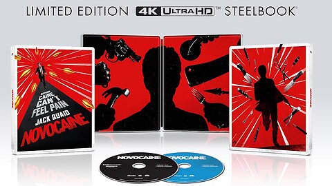 Novocaine [4K UHD Steelbook + Blu-Ray + Digital Copy]