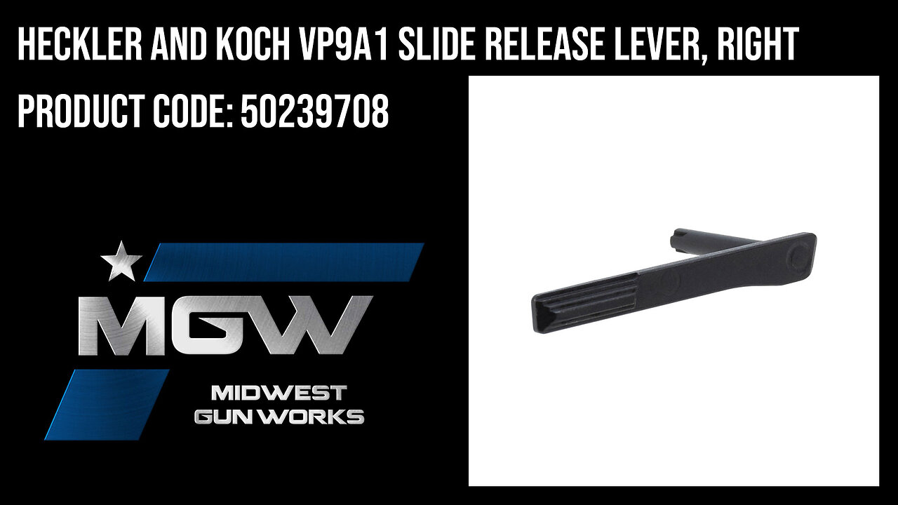 Heckler and Koch VP9A1 Slide Release Lever, Right - 50239708