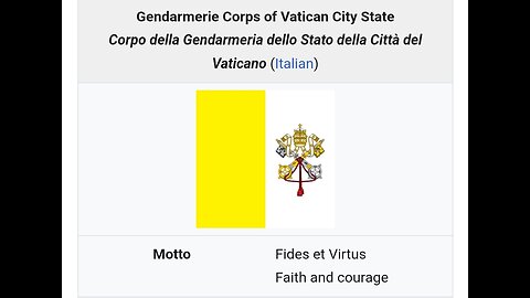 Q = Gendarmerie Corps of Vatican City State?