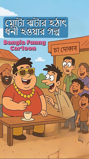 মোটা ঝটার হঠাৎ ধনী হওয়ার গল্প Bangla Funny Cartoon