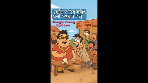 মোটা ঝটার হঠাৎ ধনী হওয়ার গল্প Bangla Funny Cartoon
