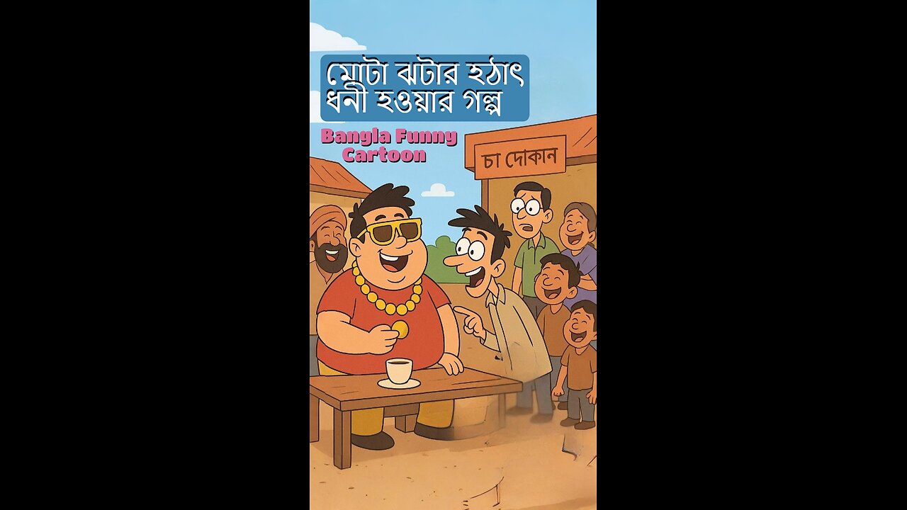 মোটা ঝটার হঠাৎ ধনী হওয়ার গল্প Bangla Funny Cartoon