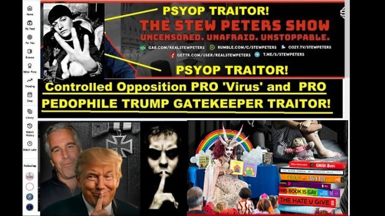 Psyop Stew Peters: Why Are Over 320,000+ Children Go Missing Every Year?
