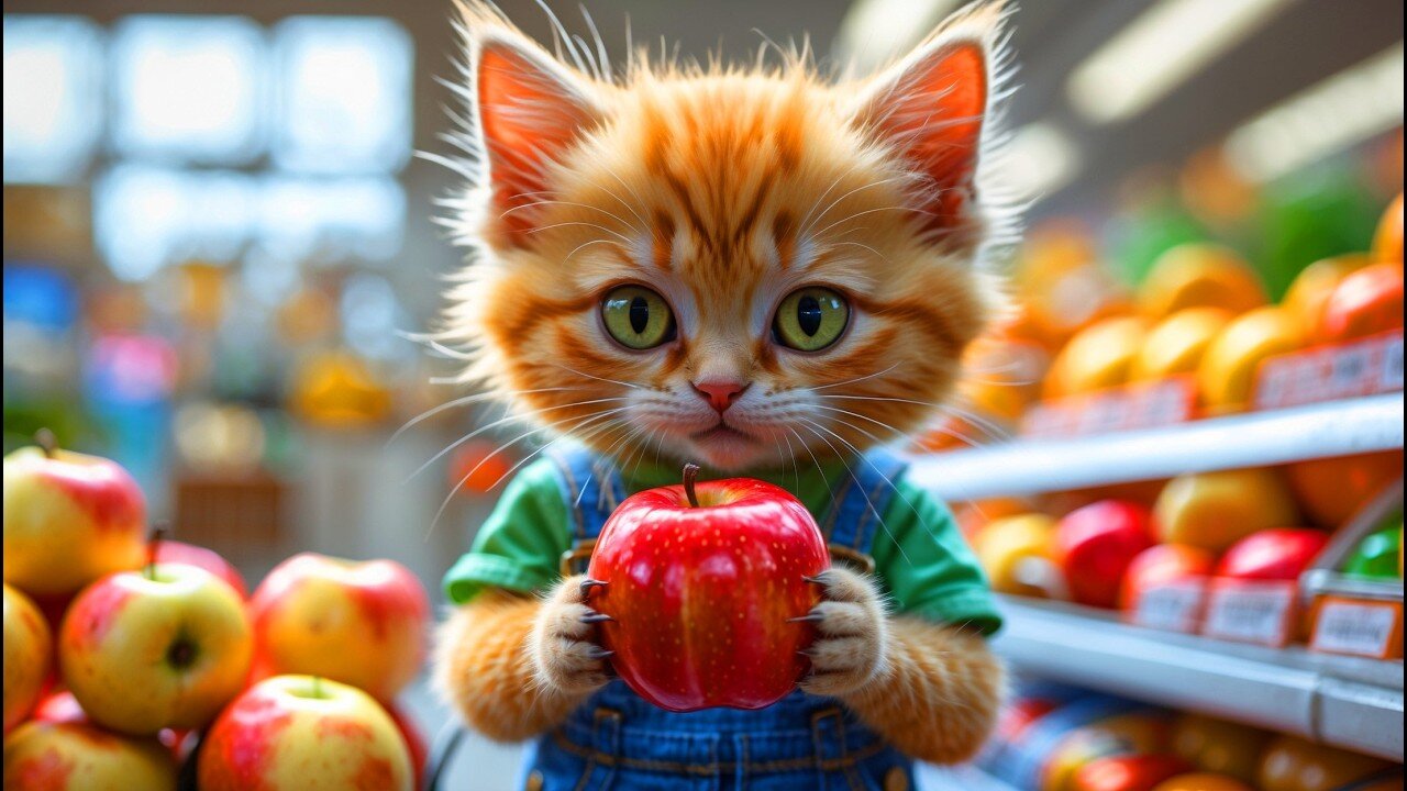 Tiny Kitten’s Adorable Checkout Adventure at the Grocery! 🐱🛒🥰