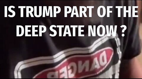 ‼️🇺🇸 Is Trump part of the Deep State now❓