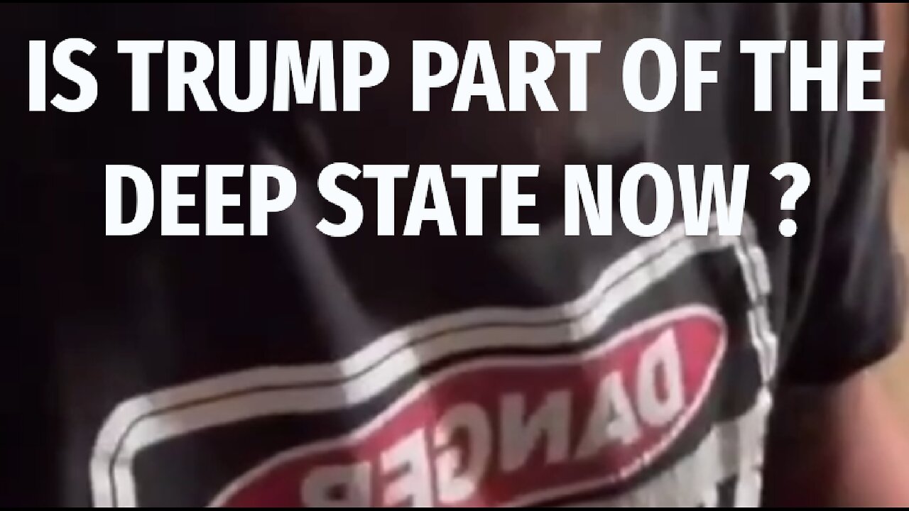 ‼️🇺🇸 Is Trump part of the Deep State now❓