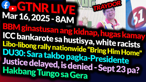 BBM TRAYDOR ZERO VOTES! | ICC Racists | Sara Takbo Pagkapresidente! | GTNR Ka Mentong and Ka Ado