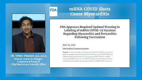 FDA Announces mRNA COVID Shots Cause Myocarditis