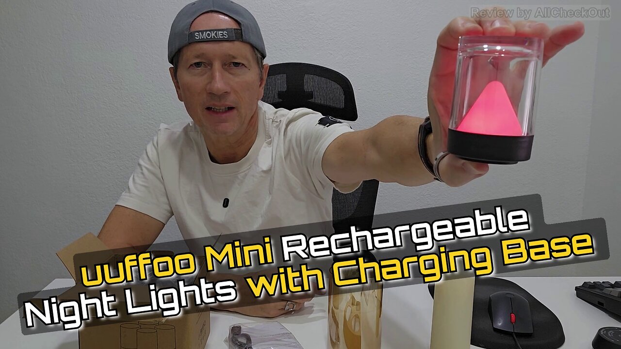 uuffoo Mini Rechargeable Night Lights Review — 4-Pack RGB Lamps with Transparent Design