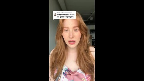 brown mascara on gingers will always be superior SORRY