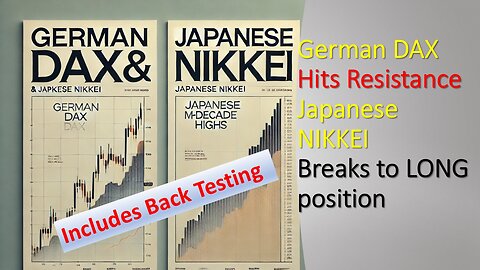 German DAX Hits Resistance and Japanese NIKKEI Breaks to LONG position