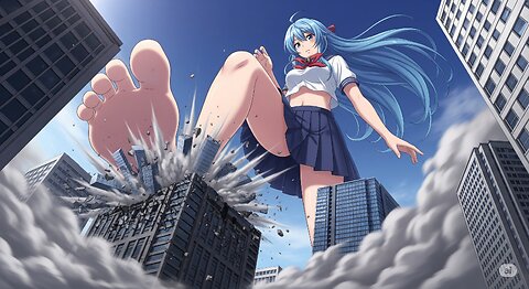 Giant Anime Girls Crush Cities | 1 Hour Lo-Fi Hip Hop Beats
