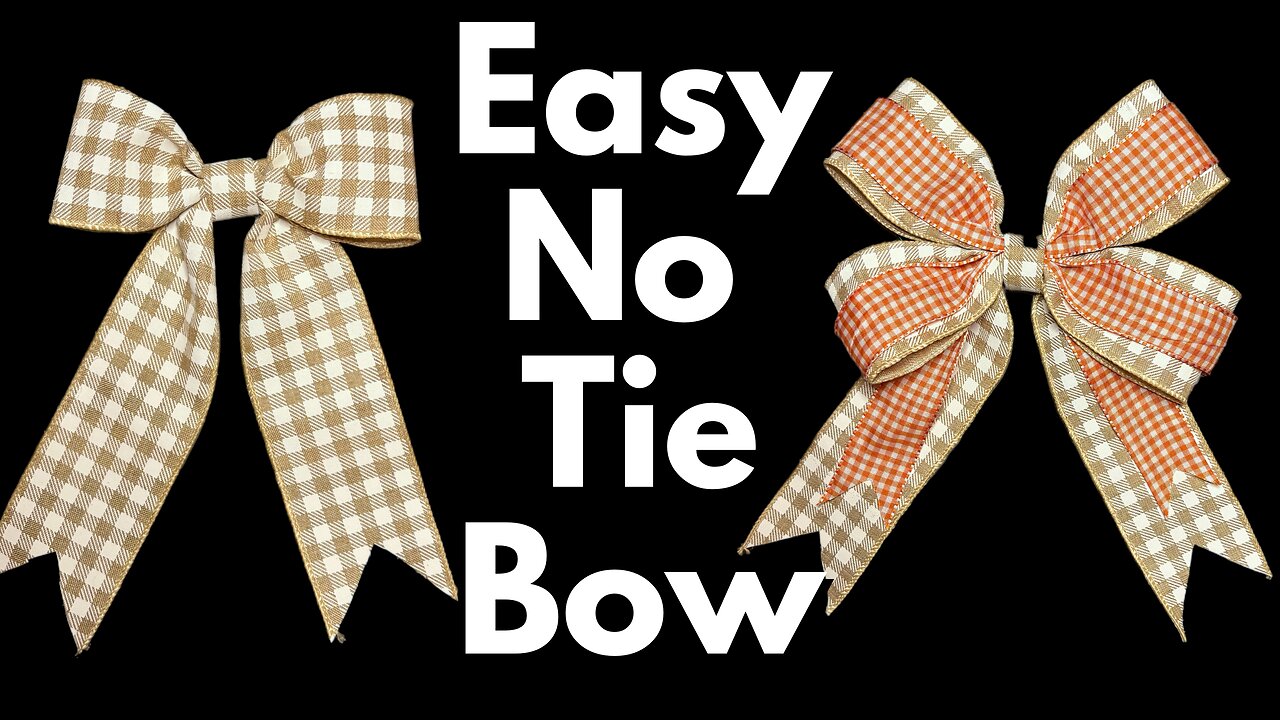 How To Make An Easy Bow | Easy No Tie Bow