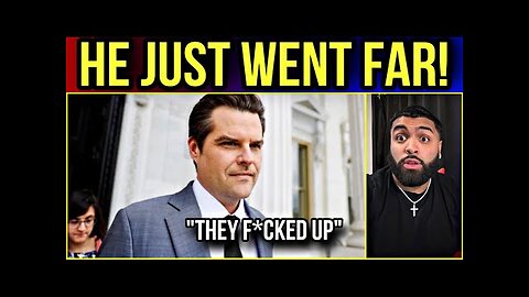 Holy CRAP!! Matt Gaetz JUST Dropped a BOMBSHELL, EXPOSES WHy he is not Attorney General