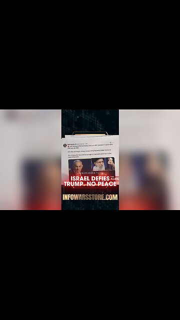 Alex Jones: Netanyahu Admits He Wants War, Not Peace - 6/16/25