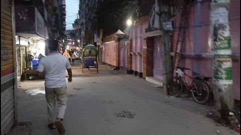 Night Walk in Dhaka | Kajla to Shanir Akhra Street Vlog | Peaceful Night Walking Tour 🇧🇩