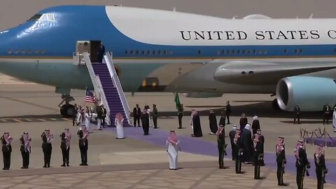 Bin Salman Breaks Protocol & Welcomes POTUS On The Tarmac
