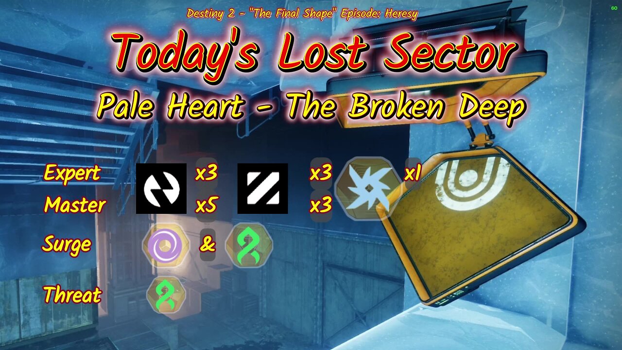 Destiny 2: 3-25-25 The Broken Deep is the Lost Sector. Void/Strand Surge.