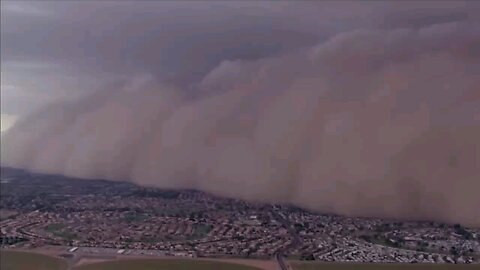 Dust storm in Phoenix and Chandler, Arizona