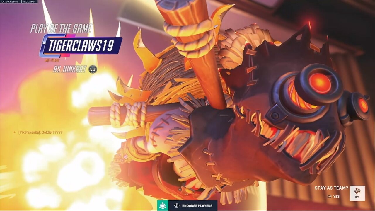 I think Junkrat was the MVP. I thought their Zen was going to demolish us