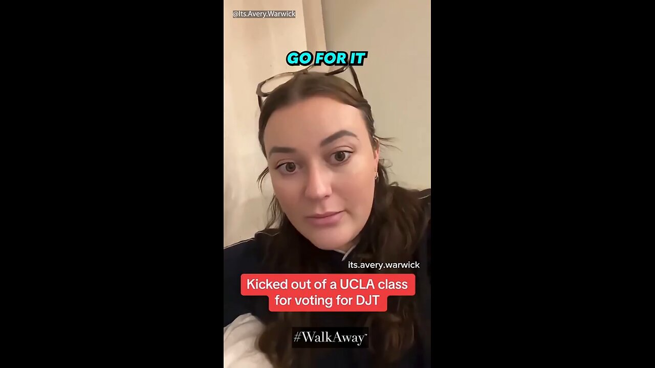 Kicked out of a UCLA class for voting for DJT