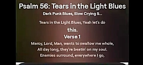 TEARS IN THE LIGHT - A BLUES JOURNEY THROUGH PSALM 56 🙌