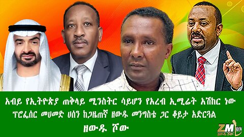 አብይ የኢትዮጵያ ጠቅላይ ሚንስትር ሳይሆን የአረብ ኢሚሬት አሽከር ነው፣ ፕሮፌሰር መሀመድ ሀሰን ከጋዜጠኛ ዘውዱ መንግስቴ ጋር ቆይታ አድርጓል፣ 20925