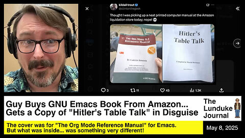 Guy Buys GNU Emacs Book From Amazon... Gets "Hitler's Table Talk" in Disguise