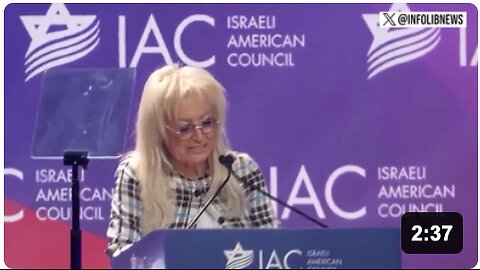ZOG : AG Pam Bondi, introduced by MAGA Zionist billionaire Miriam Adelson