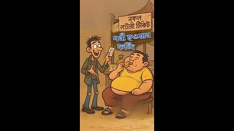 মোটা-ঝটার ধনী হওয়ার ফন্দি | Bangla Cartoon Funny Story
