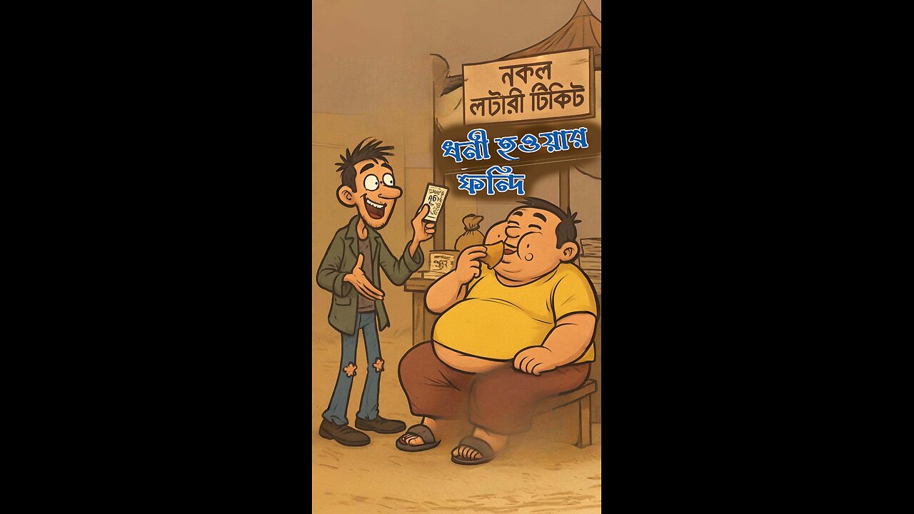 মোটা-ঝটার ধনী হওয়ার ফন্দি | Bangla Cartoon Funny Story