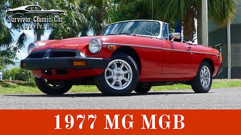 1977 MGB w/ 1.8L 4 cyl engine & 4 speed. Great paint, new top, and runs excellent! FOR SALE!