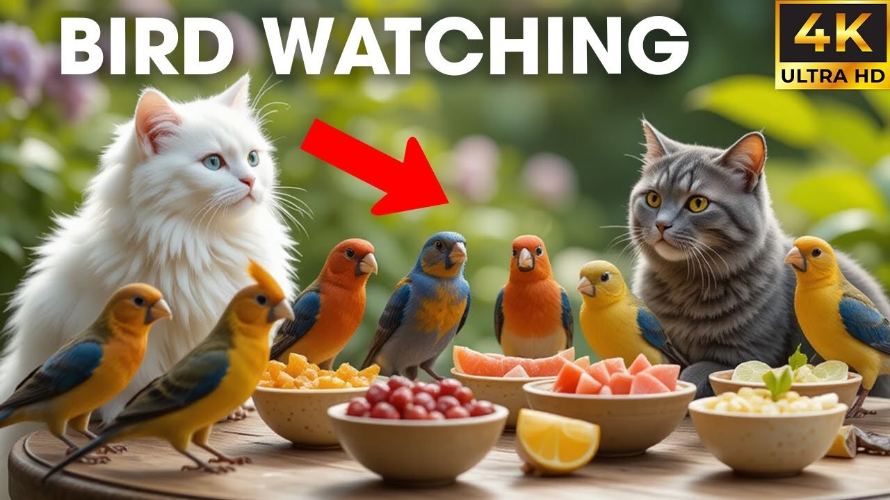 Ultimate Video for Cats to Watch Bird Fly Around the Garden – Your Cat Will Go Crazy!