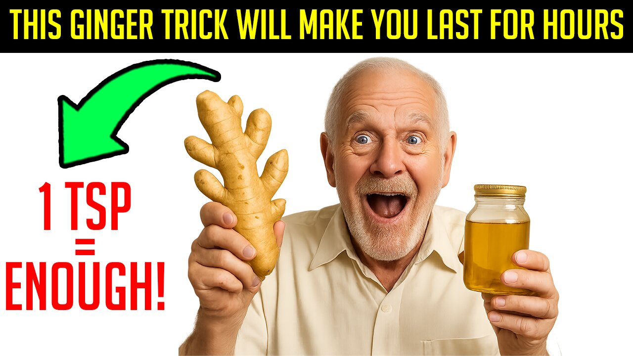 Even If You’re 80, This Ginger Mix Will Keep Your Wife Happy for HOURS!