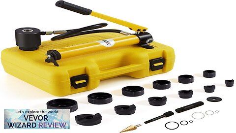 VEVOR 10 Ton Hydraulic Knockout Punch Driver Kit Hole Tool 1/2"-2 Review