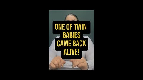 One Of Twin Babies Came Back Alive! 😱 #asl #news #talk #reaction