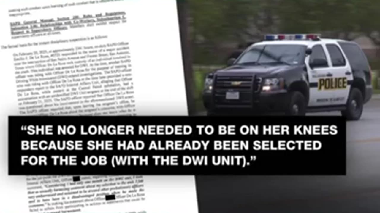 SAPD officer fired for sexual harassment, claiming DWI unit is made up of ‘diversity hires - KSAT 12