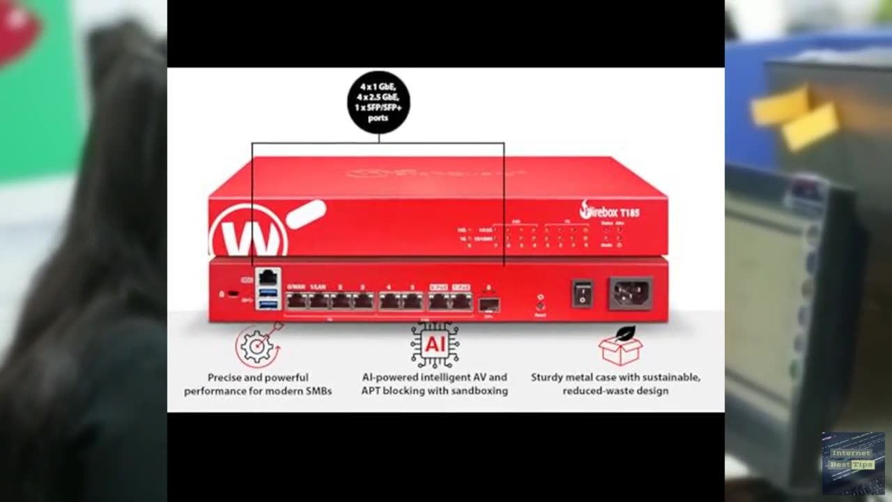 WatchGuard Firebox T185 with 3 Year Standard Support - High-Performance Firewall