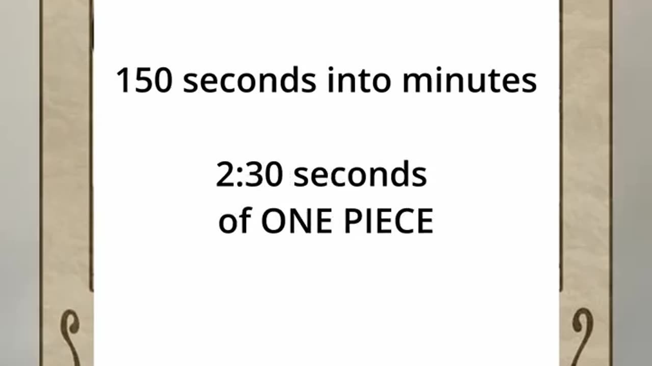 Day one of watching one piece but i watch 15 second per follower.
