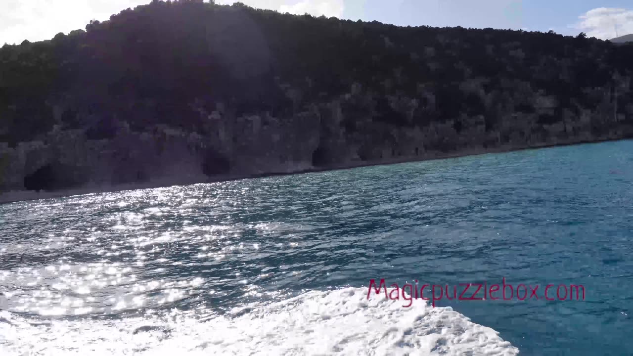 Cala Luna beach view playing chess in the Cave of the Reverse Heart Sardinia Italy