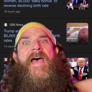 Baby bonus #BabyBonus #Baby #BabyMaker #TadpoleTriplett #Trump #Comedian