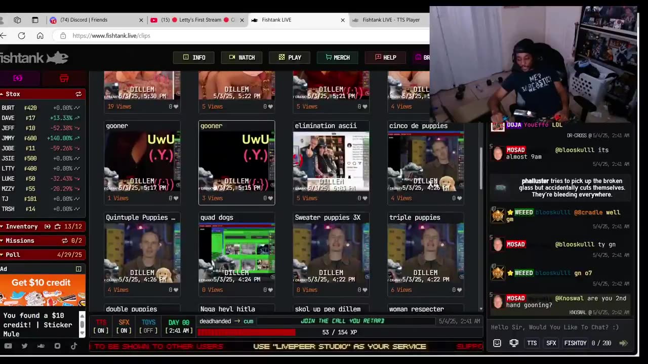 Knoswal checked out the Denims clips and gave her a S tier