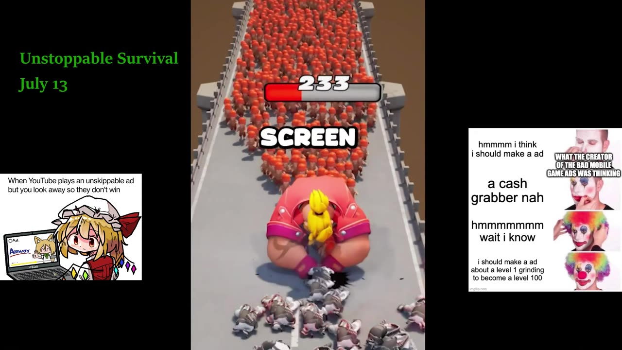 ๐๐Last war Survival game;Cringe Self aware fake mobile ads vs gameplay 5