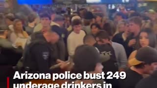 Arizona police bust 249 underage drinkers in bar raid